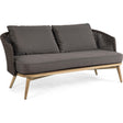 Outdoor Sofa Ninfa 2-3 Plätze mit Kissen Dunkel - ZEN ZONE