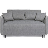 Bettsofa Clayton mit Kissen Schwarz-Grau - ZEN ZONE