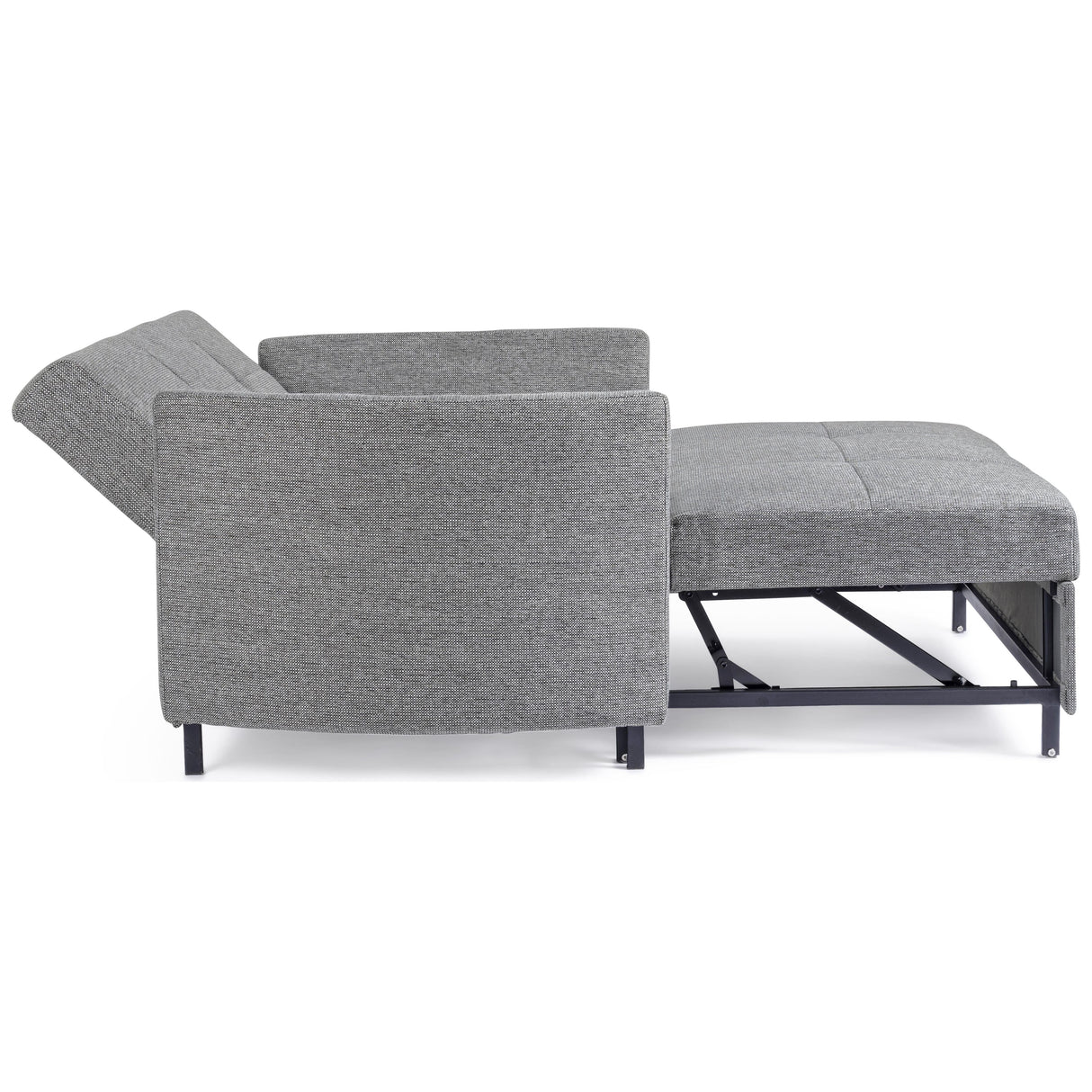 Bettsofa Clayton mit Kissen Schwarz-Grau - ZEN ZONE