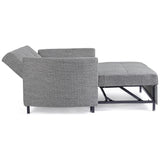 Bettsofa Clayton mit Kissen Schwarz-Grau - ZEN ZONE