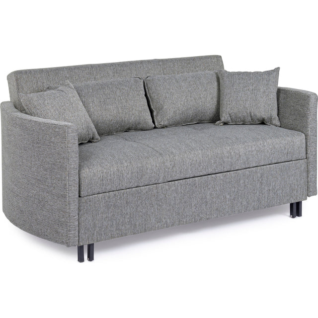 Bettsofa Clayton mit Kissen Schwarz-Grau - ZEN ZONE