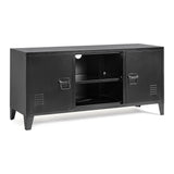 TV Sideboard Cambridge mit 2 Türen Schwarz - ZEN ZONE