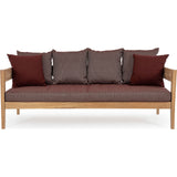 Outdoor Sofa 3 Plätze mit Kissen Kobo Wine - FSC - ZEN ZONE