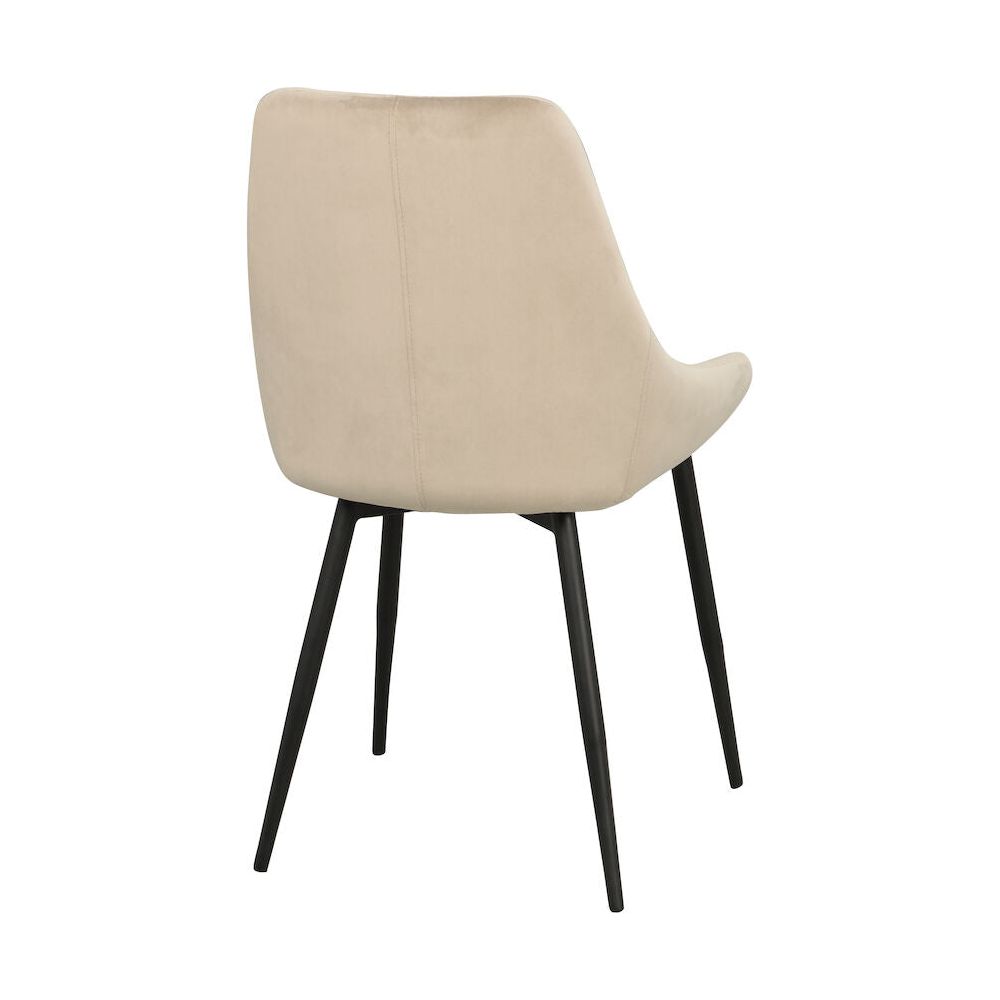 SIERRA Esszimmerstuhl Beige/schwarz 49x55x85cm - ZEN ZONE