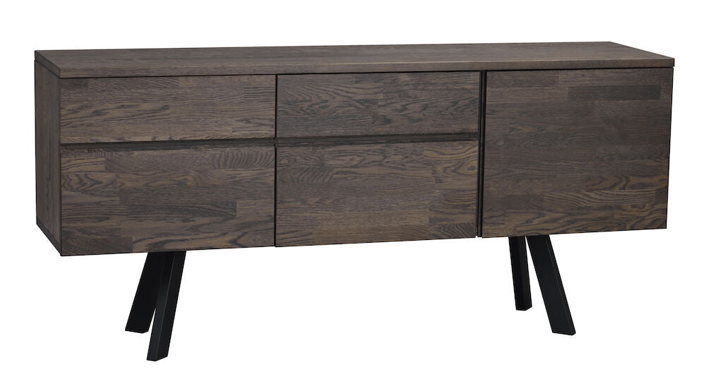 FRED Sideboard Dunkelbraun/Schwarz 170x42x79cm - ZEN ZONE Furniture