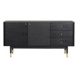 FENWOOD Sideboard Schwarz 160x42x79cm - ZEN ZONE Furniture