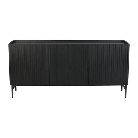 HALIFAX Sideboard Schwarz 160x40x75cm - ZEN ZONE Furniture