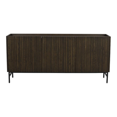 HALIFAX Sideboard Braun/Schwarz 160x40x75cm - ZEN ZONE Furniture