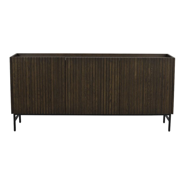 HALIFAX Sideboard Braun/Schwarz 160x40x75cm - ZEN ZONE Furniture