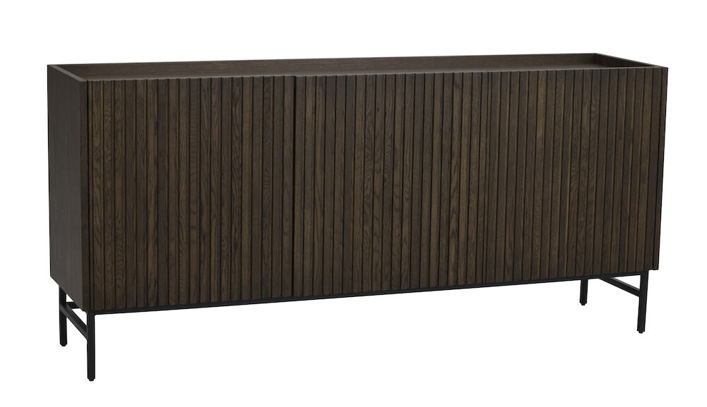 HALIFAX Sideboard Braun/Schwarz 160x40x75cm - ZEN ZONE Furniture