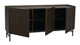 HALIFAX Sideboard Braun/Schwarz 160x40x75cm - ZEN ZONE Furniture