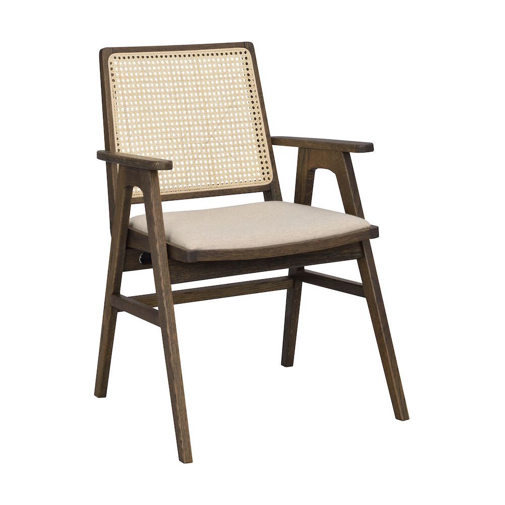 PRESTWICK Esszimmerstuhl Braun/Beige 60x63x88cm - ZEN ZONE