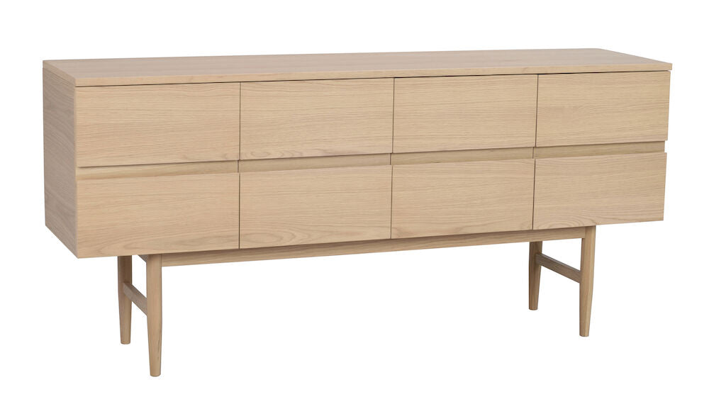 MORESBY Sideboard Weiß pigmentiert 160x40x75cm - ZEN ZONE Furniture