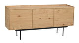 BREWERTON Sideboard Eiche/Schwarz 160x40x74cm - ZEN ZONE Furniture