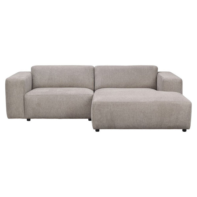 WILLARD Modulares Sofa Chaise Longue Rechts Beige 234x161x70cm - ZEN ZONE