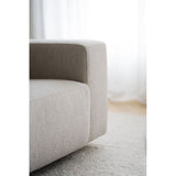 WILLARD Modulares Sofa Chaise Longue Links Hellbeige 312x161x70cm - ZEN ZONE