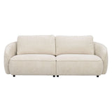 NORRIS 3-Sitzer-Sofa Hellbeige 226x102x80cm - ZEN ZONE