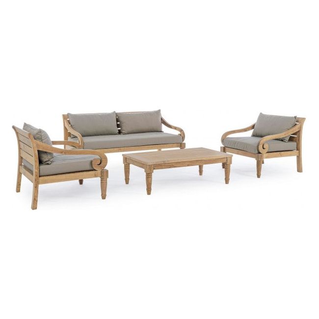 Outdoor Sofa 2-3 Plätze mit Kissen Karuba - FSC - ZEN ZONE