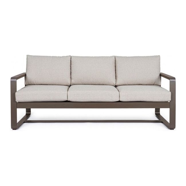 Outdoor Merrigan 3 Plätze Sofa mit Kissen Coffee YK14 - ZEN ZONE