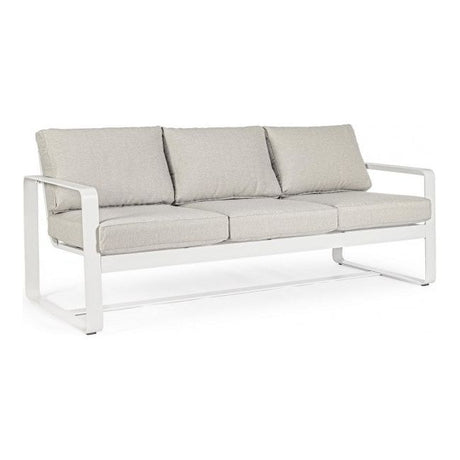 Outdoor Sofa 3 Plätze mit Kissen Merrigan Weiß YK11 - ZEN ZONE