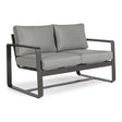 Outdoor Sofa 2 Plätze mit Kissen Merrigan Anthrazit YK13 - ZEN ZONE