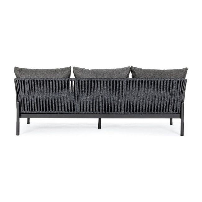 Outdoor Sofa 3er Platz mit Kissen Florencia Anthrazit WG21 - ZEN ZONE