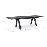 Ausziehtisch Krion 205-265x103 Anthrazit JX55 - ZEN ZONE