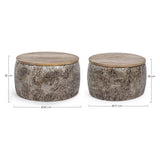 2er Set Couchtisch Kalindi Holz - ZEN ZONE