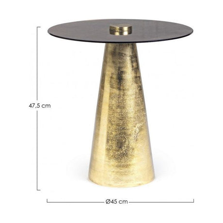 Beistelltisch M-Gl 45x45 Dinpal Brass - ZEN ZONE