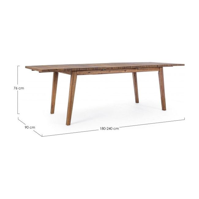 Ausziehbarer Outdoor Tisch Varsavia 180-240x90 - FSC - ZEN ZONE