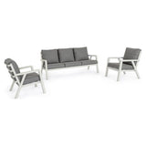 Outdoor Lounge-Set Truman 3er Set mit Kissen Lunar - ZEN ZONE