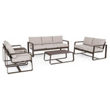 Outdoor Merrigan 3 Plätze Sofa mit Kissen Coffee YK14 - ZEN ZONE