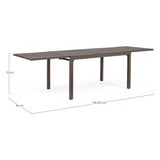 Outdoor Ausziehtisch Pelagius 135-270x90 Coffee Y - ZEN ZONE