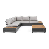 Outdoor Lounge mit Kissen Osten Anthrazit SJ61 - ZEN ZONE