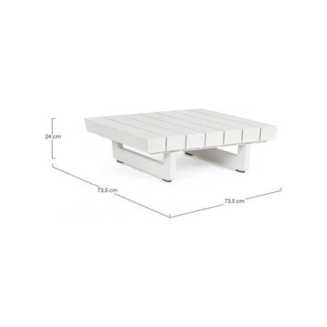 Modularer Outdoor Couchtisch Infinity Weiß WH20 - ZEN ZONE