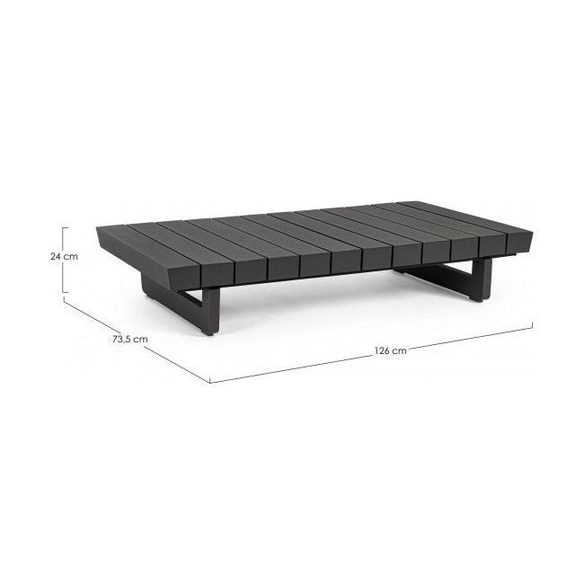 Outdoor Couchtisch Infinity 126x73.5 Anthrazit WG21 - ZEN ZONE