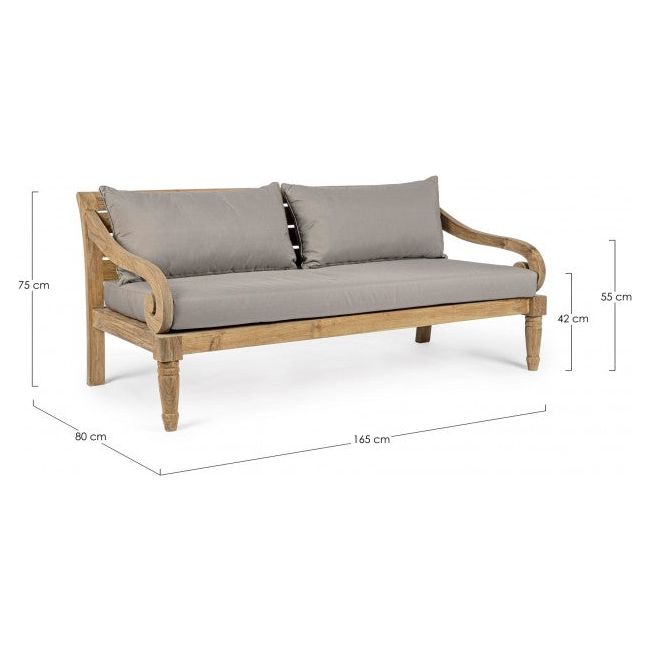 Outdoor Sofa 2-3 Plätze mit Kissen Karuba - FSC - ZEN ZONE