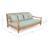 Outdoor Daybed mit Kissen Bali Aqua - FSC - ZEN ZONE