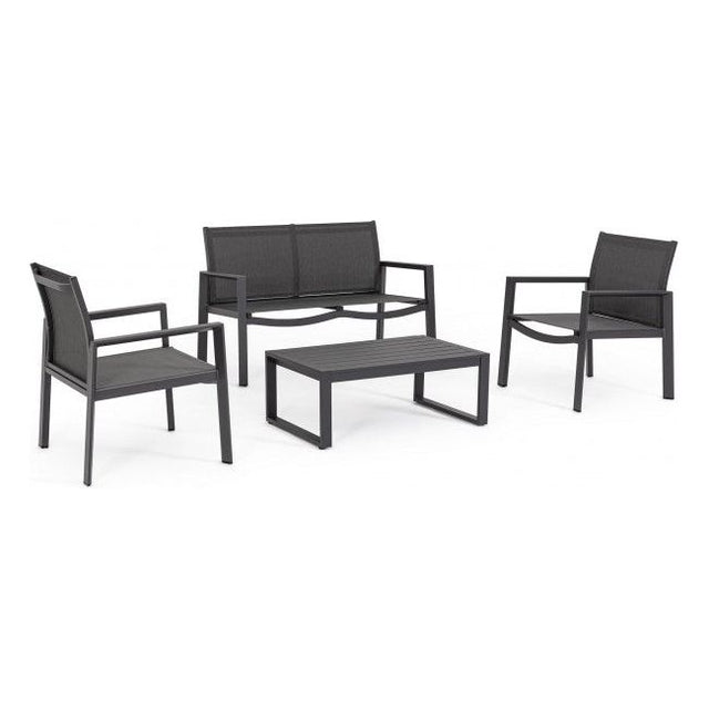 Outdoor Lounge 4er Set Kallen Anthrazit YK13 - ZEN ZONE