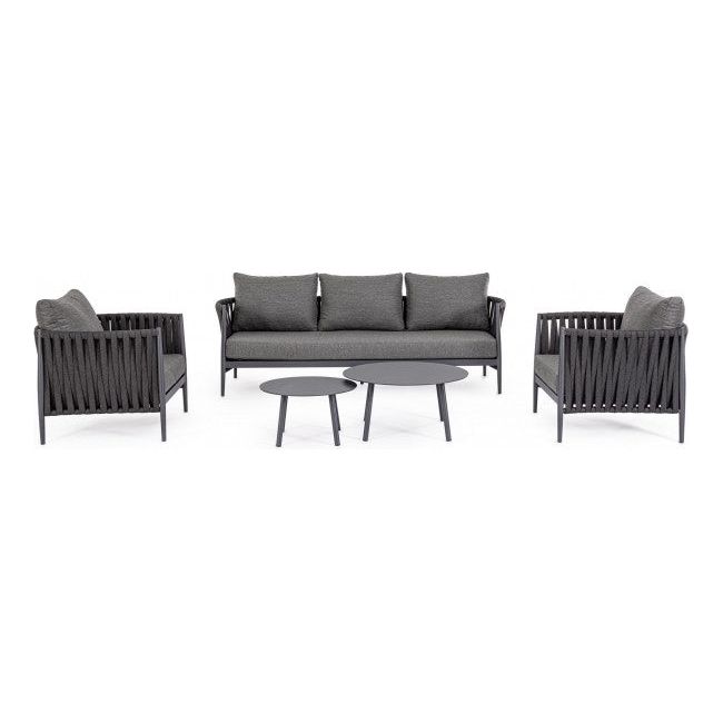 Outdoor Couchtisch 2er Set Aminta Anthrazit WG21 - ZEN ZONE