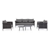 Outdoor Couchtisch 2er Set Aminta Anthrazit WG21 - ZEN ZONE