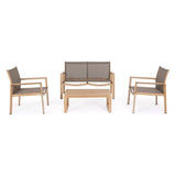 Outdoor Lounge 4er Set Kallen Natural - ZEN ZONE