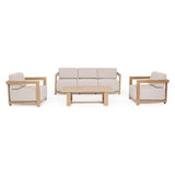 Outdoor 4er Set Lounge Theseus Natur - ZEN ZONE