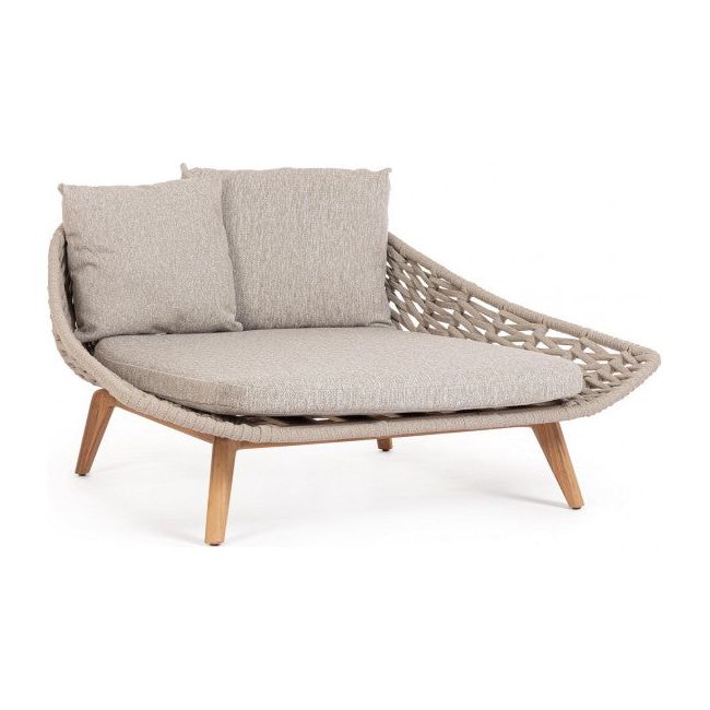 Outdoor Daybed mit Kissen Tamires Beige - ZEN ZONE