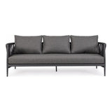 Outdoor Sofa 3er Platz mit Kissen Jacinta Anthrazit WG21 - ZEN ZONE