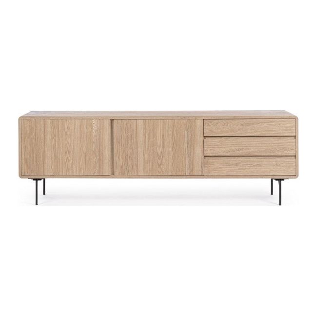 TV Sideboard mit 2 Türen und 3 Schubladen Widald Natur - ZEN ZONE