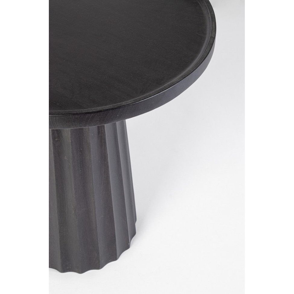 Couchtisch Orissa Schwarz rund 46x46 - ZEN ZONE