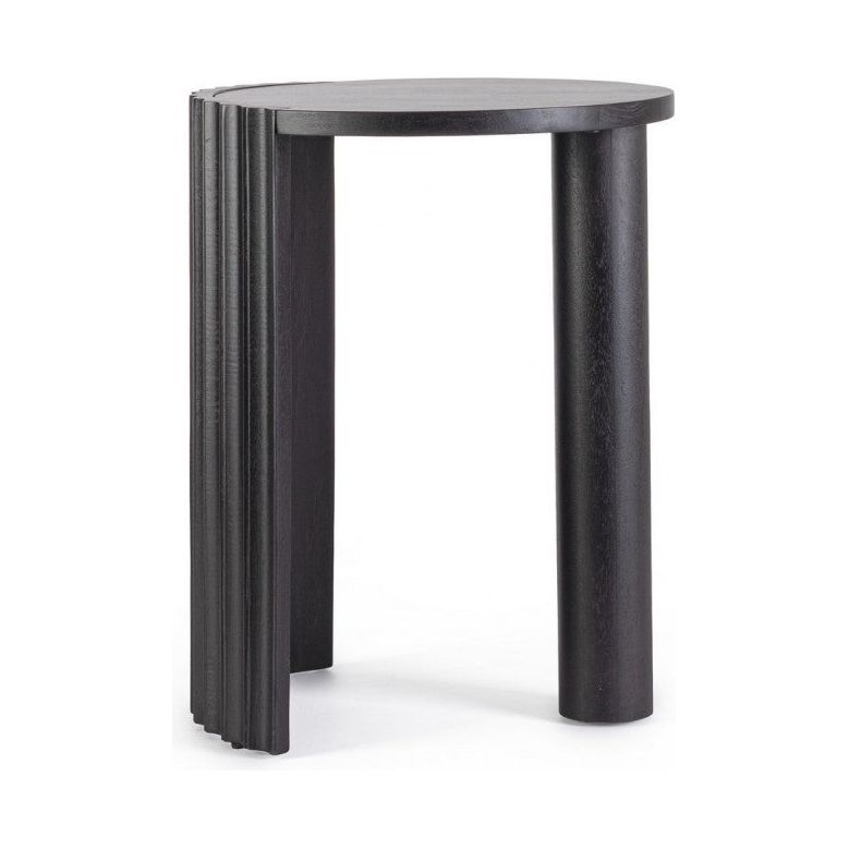 Couchtisch Orissa Schwarz rund 50x50 - ZEN ZONE