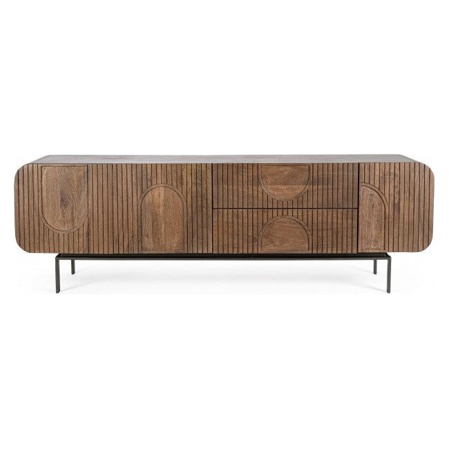 TV Sideboard mit 3 Türen und 2 Schubladen Orissa Natur - ZEN ZONE