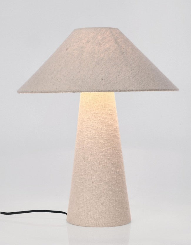 Tischlampe Lamki Creme Höhe 46cm - ZEN ZONE Furniture